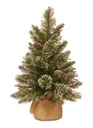 Prendre soin d'un sapin de noël. Van Der Gucht Sapin De Noel Artificiel En Poils Scintillants Avec Sac De Jute 61 Cm Vert De Bijenkorf