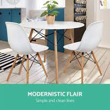 Dining // tables // 4 seater tables 4 seater tables. Artiss Dining Table 4 Seater Round Replica Dsw Eiffel Kitchen Timber W