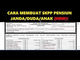 Maybe you would like to learn more about one of these? Cara Pembuatan Skpp Pensiun Janda Duda Satker Terbaru Youtube