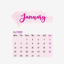 Download This January Calendar 2020 Clipart Vector Png Element Calendrier 2020 Janvier Fevrier Transparent Png Or Vec January Calendar Clip Art Calender App