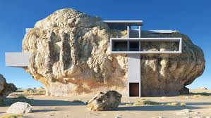 Messaging, tasks, notes, google drive, and zoom together. Amey Kandalgaonkar Imagines Home Built Into Giant Boulder