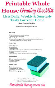 house cleaning list of tasks hoyuk