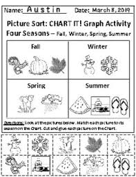 The Four Seasons Chart Graphing Activity With Answer Key