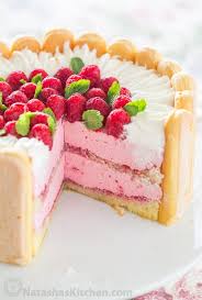 Spread rest of mixture, and refrigerate for 3 hours. Raspberry Charlotte Cake Recipe Natasha S Kitchen