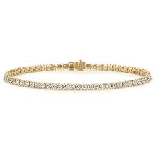 Shop for gold tennis bracelet online at target. Diamond Tennis Bracelet In 14k Yellow Gold 8 In Shane Co