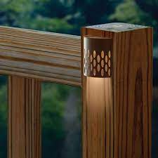 Consideration Of A Variety Of Deck Lighting Ideas Should Get You Well On Your Way To A Deck That S Br Solar Powered Deck Lights Deck Lighting Solar Deck Lights
