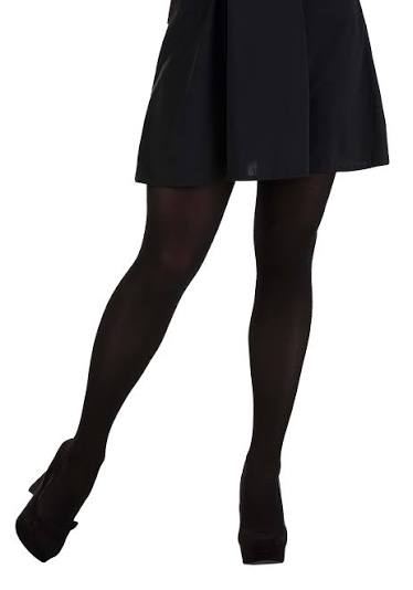 Women's Opaque Black Tights | Costume Accessory Tights | Adult | Womens | ST | Black | FUN Costumes