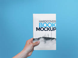 Hardcover Book Mockup In Hand Book Cover Mockup Book Cover Design Template Book Cover Template