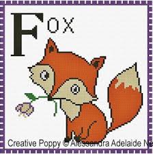 F Is For Fox Animal Alphabetcross Stitch Patternby Alessandra Adelaide Neeedleworks Cross Stitch Patterns Cross Stitch Stuffed Animal Patterns
