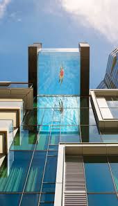 Residents of this condominium building are thankful no one was in the pool or the parking garage the moment a cheaply constructed pool collapsed sending thousands of gallons of water and debris crashing through the floor and into the parking garage. This Glass Bottom Pool Hanging Over Honolulu Has The Most Breathtaking Views Travel Leisure