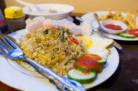 Season with soy sauce and a pinch of ground black pepper. Nasi Goreng Kampung Stock Photos And Images 123rf