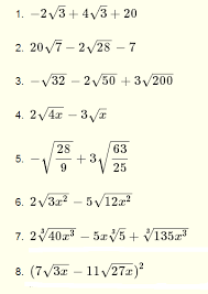 Simplifying variables expressions worksheets these algebraic expressions worksheets will create algebraic statements for the student to simplify. Add And Subtract Radical Expressions Questions With Solutions
