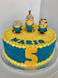 I made these for my now 4 year old's birthday party. Minions Birthday Cake