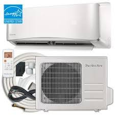 The koldfront 18,500 btu heat/cool window air conditioner ( wac18001w) can service a space up to 1,000 square feet with cool air during the warm summer months and heat during the winter. Ductlessaire 21 Seer 12 000 Btu 1 Ton Wi Fi Ductless Mini Split Air Conditioner And Heat Pump Variable Speed Inverter 220v 60hz Da1221 H2 The Home Depot Ductless Mini Split Ductless Heat Pump System
