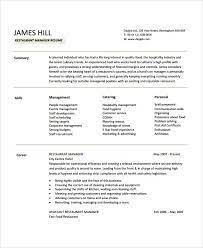 Thousands of restaurant manager job vacancies are available on the job sites online. Restaurant Manager Resume Template 10 Free Word Pdf Document Downloads Free Premium Templates