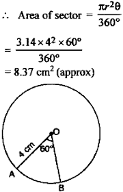 Can you find the area of a sector of a circle? Find The Area Of Sector Of Circle Of Radius 4 Cm Whose Angle Is 60 Sarthaks Econnect Largest Online Education Community