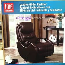 Costco Sale True Innovations Leather Glider Recliner 319 99 Glider Recliner Recliner Leather Recliner