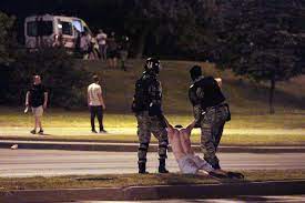 Belarus is already subject to eu sanctions for the brutality with which it has treated protesters; Photos Videos Of Belarus Unrest Show Police Beating Election Protesters