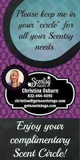 Scentsy Customer Cards To Help Them Keep You In Their Circle Attach To Any Scentsy Scent Circle Created The Card 3 Scentsy Scentsy Scent Selling Scentsy
