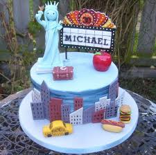 Smaller bowls can hold frosting and cake toppings. New York City Birthday Cake Cake By Kate S Bespoke Cakesdecor