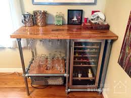 And that my friends is how you make a really, really awesome $180 bar cart in one hour. Diy Beverage Cart Built With Pipe Steps To Build Your Own Simplified Building