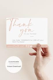 Our cd inserts are printed on 100lb gloss text paper and come in several sizes. Diy Thank You For Your Order Cards Business Thank You Cards Package Insert Cards Small Business Thank You Blush Pink Instant Download In 2021 Thank You Card Design Small Business Cards