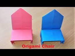 how to make a paper chair making origami paper chair easy step by step origami chair origami paper origami