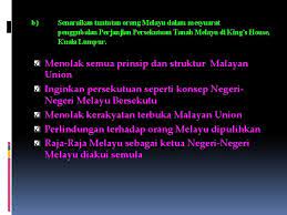 Para pelajar semua, video ini anda mengingat ciri2 perjanjian malayan union. 4 B A B Pembinaan Negara Dan Bangsa
