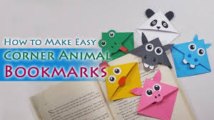 Diy Cute Animal Bookmarks How To Make Cute Animal Corner Bookmarks Bookmarks Kids Bookmark Craft Corner Bookmarks