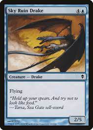 Straighten my new mind's eye. Sky Ruin Drake Zen 66 Magic The Gathering Card