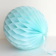 Light Blue Tissue Paper Honeycombs Hanging Wedding Party Etsy