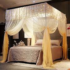 They were favored through the high society as a glamorous symbolic representation of wealth. Amazon Com Mengersi 4 Corner Poster Princess Bed Curtain Canopy Canopies For Girls Boys Adults Bed Gift Bedroom Decoratio Bed Curtains Bed Canopy Princess Bed