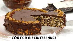 In copilarie mama imi facea destul de des tort de biscuiti. Tort Cu Biscuiti Si Nuci Reteta Simpla Fara Coacere Anyta Cooking Youtube