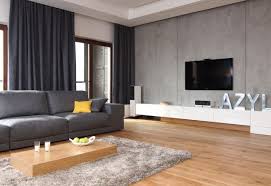 Eastern pieces in a turkish rug and. Livingroom Interior Astounding Gray Living Room Sofas And Oak Low Table On Gray Rugs Over Fake Wood Floors Also Wide Screen Flat Tv Hanging On Grey Wall Painted In Open Grey Living Room Designs Dazzl 6 Freshouse