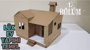 kartondan maket ev yapimi kolay proje 1 bolum evler ev yapimi mimari tasarim