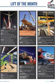 International cranes and specialized transport is the official magazine of the specialized carriers & rigging association. Lift Of The Month Up And On The Fly Cranes Lifting