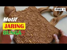 Rajutan motif stroberi, motif rajutan tas, motif rajutan tas terbaru, motif rajutan terbaru 2019, motif rajutan terbaru umi iva, motif. Crochet Bag Tutorial Merajut Tas Motif Jaring Bunga Part 1 Youtube