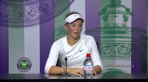 How rich is the tennis … 2014 Girls Singles Champion Jelena Ostapenko Press Conference Youtube