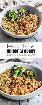 Vegan Chickpea Peanut Butter Curry Uk Health Blog Nadia S Healthy Kitchen Peanut Butter Curry Healthy Kitchen Chickpea Recipes