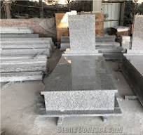 Chinese Light Grey G623 Granite Tomestones, Headstones, Monuments
