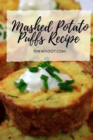 Mashed Potato Puffs Recipe Video Tutorial The Whoot In 2020 Potato Puffs Pie And Mash Recipes Mashed Potato Puffs Recipe