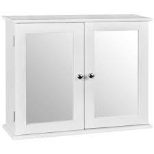 2 Door Mirrored Wall Cabinet Bathroom Furniture