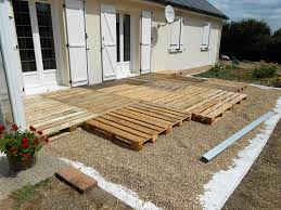 Wooden Pallet Terrace Diy Pallet Patio Decks Patio Flooring Diy Outdoor Flooring