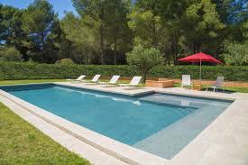 Piscine En L Margelles En Epaisseur Pourtour Gazon Backyard Pool Outdoor Decor Backyard
