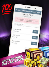 Get free 8 ball pool reward links, coins, cues, avatar, cash, spin, scratch, tips on daily basic from 8ballpoolcoincue.blogspot.com. Daily Free Coins Pool Instant Rewards For Android Apk Download