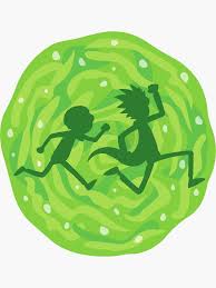 Rick And Morty In The Portal Sticker By Julegendju Redbubble Rick And Morty Drawing Rick And Morty Poster Rick And Morty