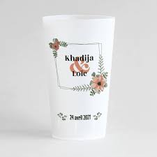 Choisissez un gobelet de mariage (vintage, champêtre, etc.) et modifiez librement le gobelet : Gobelets De Mariage Personnalises 2020