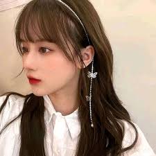 Euthalia Butterfly Zircon Pearl Blink Headband Bando Untai Crystal Blink  Blink Kupukupu Diamond Mutiara Fashion