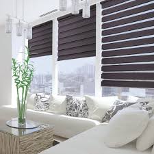 Store Jour Nuit Tamisant Noir Deco Rideaux Salon Store Fenetre Decoration Interieure