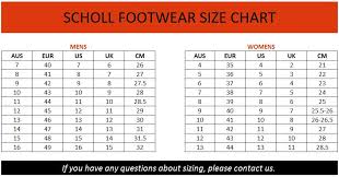 dr scholls size chart brand house direct